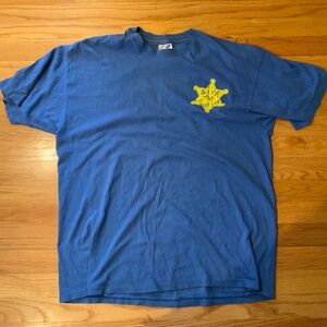 Vintage Original Dick Justice Band T-Shirt XL Blue/Yellow